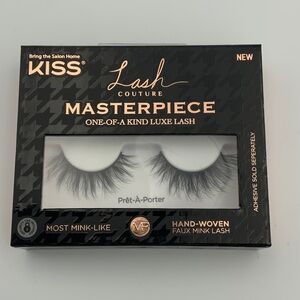 Kiss Lash Couture Masterpiece Luxe Lashes - Black Faux Mink Hand-Woven